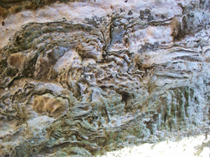 Limestone inside Rebecca's Cave